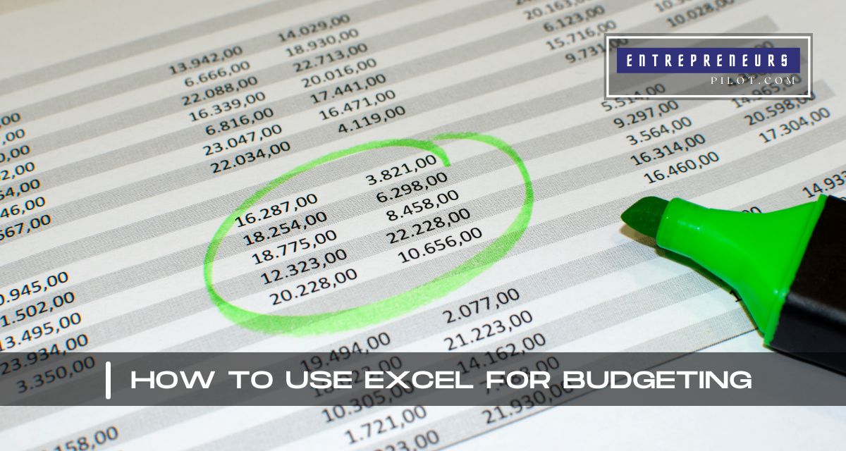 How To Use Excel For Budgeting